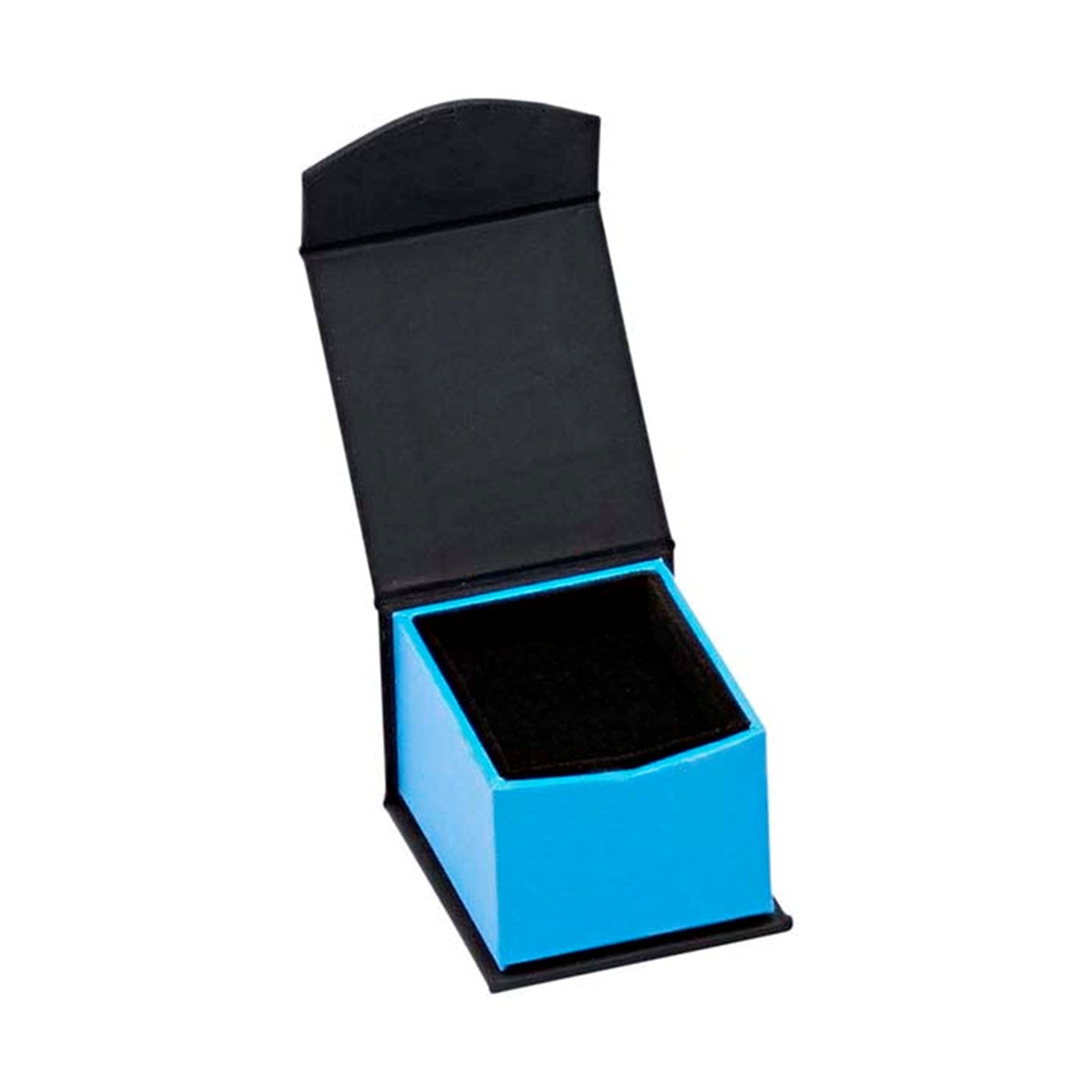 Blue Tungsten Wedding Ring Black Tungsten Ring Engagement Ring Offset Groove