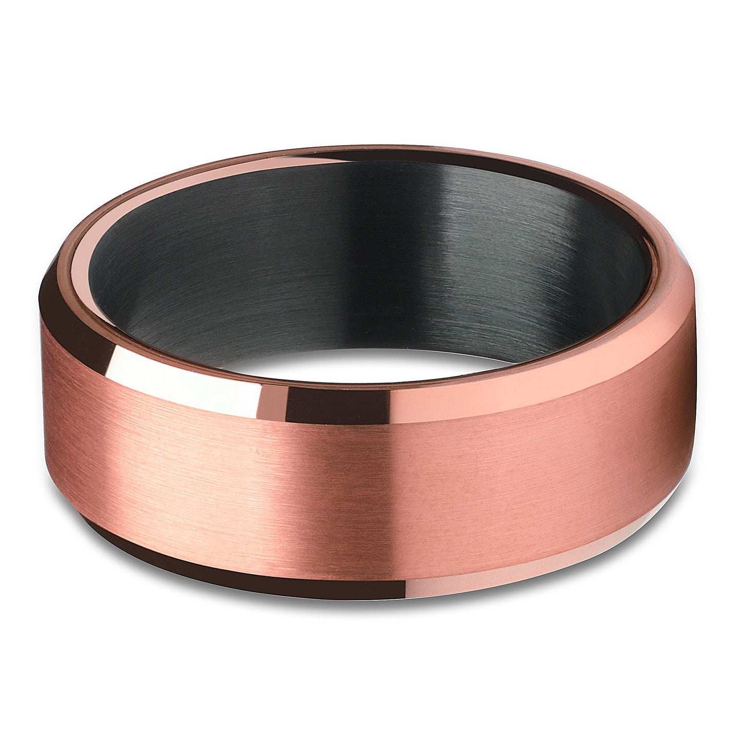 Rose Gold Wedding Ring Engagement Ring Tungsten Carbide Ring 8mm