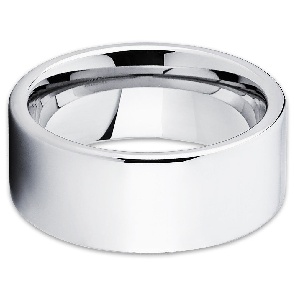 9mm Silver Tungsten Wedding Ring Tungsten Wedding Ring Silver Wedding Ring