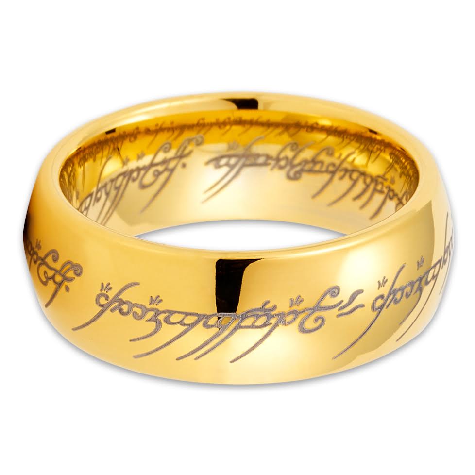 Lord Of The Rings Wedding Ring,Tungsten Wedding Ring,8mm Tungsten Ring,Anniversary Ring,Engagement Ring,Comfort Fit